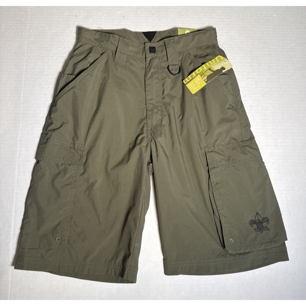 Boy Scouts Of America BSA Shorts Men XS Green Centennial Uniform Cargo NWT